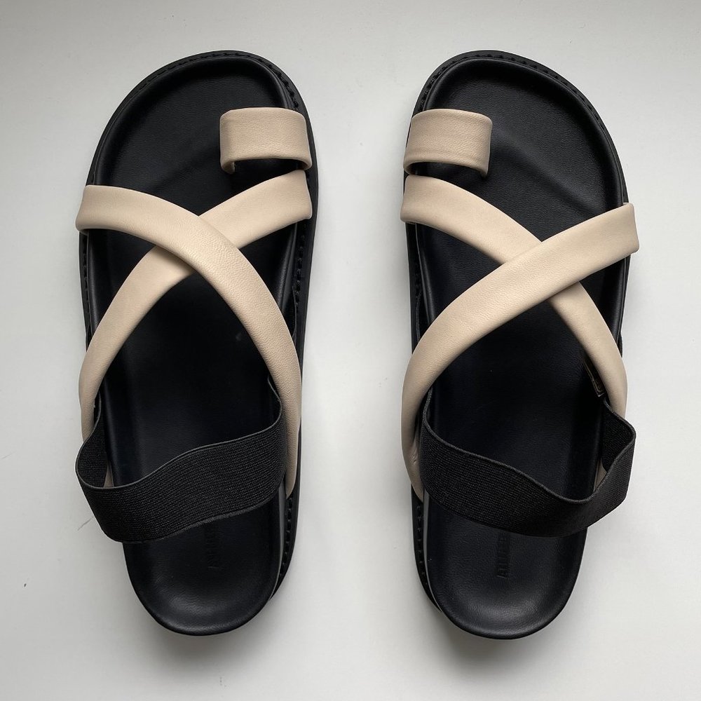 ATELIER DELPHINE MIZUGUMO SANDAL - TAN/BLACK - Picture 3 of 3